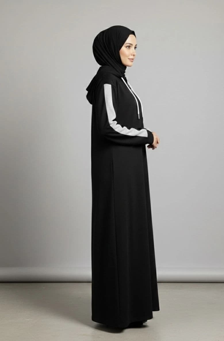 Zipper Hoodie Abaya